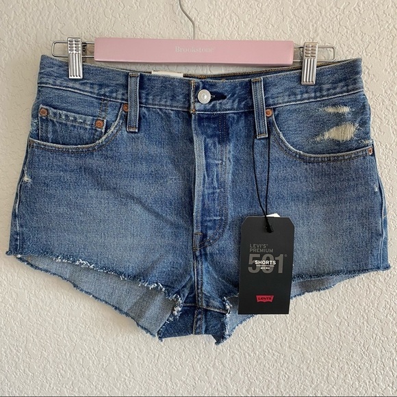 Levi’s 501 Micro Denim Shorts Booty Shorts - Picture 1 of 7